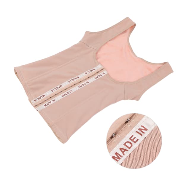 Dame Shapewear Varm Uld Mavekontrol Balde Løfter Kropsformer Åben Buste Bodysuit til Vinter Efterår (Hudfarve)M