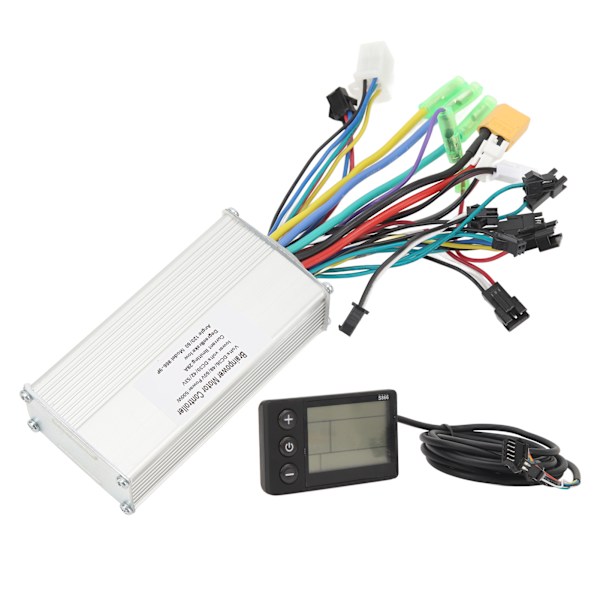 Elektrisk cykelcontroller sæt 36V 48V 60V 500W 28A børsteløs 3 tilstandscontroller 866 LCD displaypanel cykelkonverteringssæt