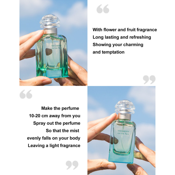 Kvinneparfyme Blomster Fruktduft Langvarig forfriskende parfymespray for kvinner 50ml