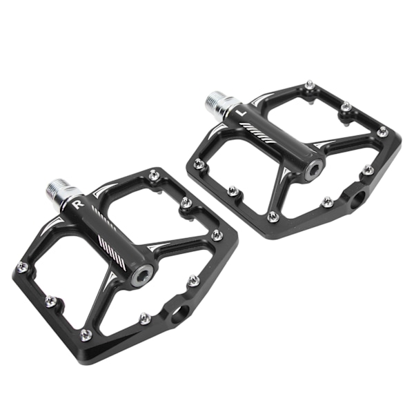 LeBycle cykelpedal, skridsikker fodplade, universel, letvægts CNC-aluminiumlegering, cykeltilbehør, sort