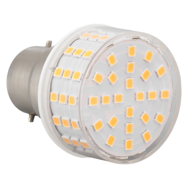 B22 LED-majslampa ABS 10W 1000LM Flimmerfri Energisparande Ljus för Takbords skåp AC 85‑265V Varmvitt Ljus