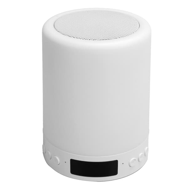 Bluetooth Högtalare Väckarklocka Färgglatt Nattljus Touchkontroll LED Skrivbordslampa