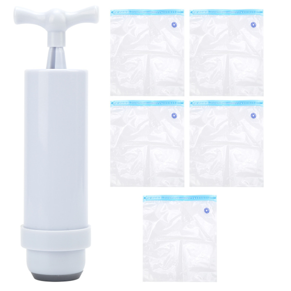 5 stk. filament opbevaringspose 3D printerdele plastik forseglet beskyttelsespose med sugepumpe