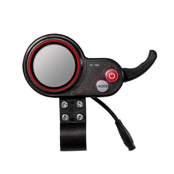 For electric scooter instrument throttle universal throttle display controller 48V 6 pin Svart