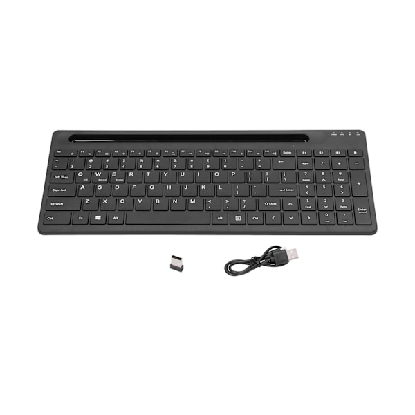 Trådløst ergonomisk tastatur med telefonholder for OS X, Android og Windows