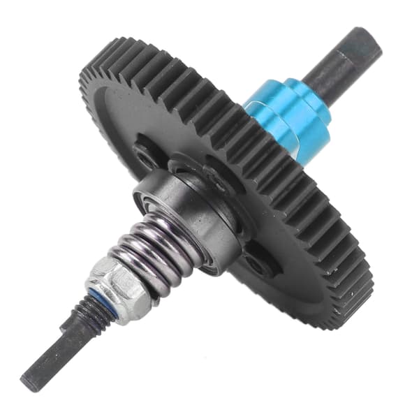54T Spur Gear Komplett Slipper Clutch Aluminium Stål Differensial Slipper Clutch Montering for Traxxas Slash 1/10 RC Biler Blå