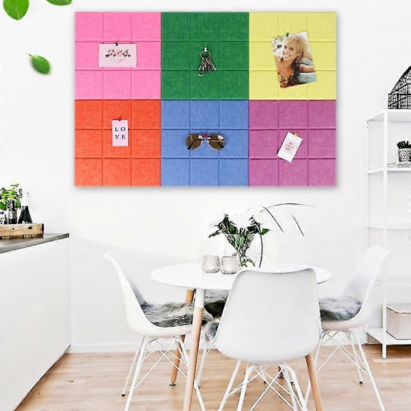 Filttavla Schema Memotavla 30x30cm Vägg Fotodisplay Filttavla Zekai Orange