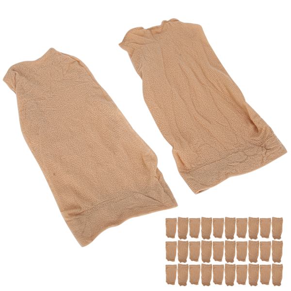 30st Professionell Strumpa Peruk Cap Stretchig Elastisk Tvättbar Bärbar Hårnät SetFleshcolor