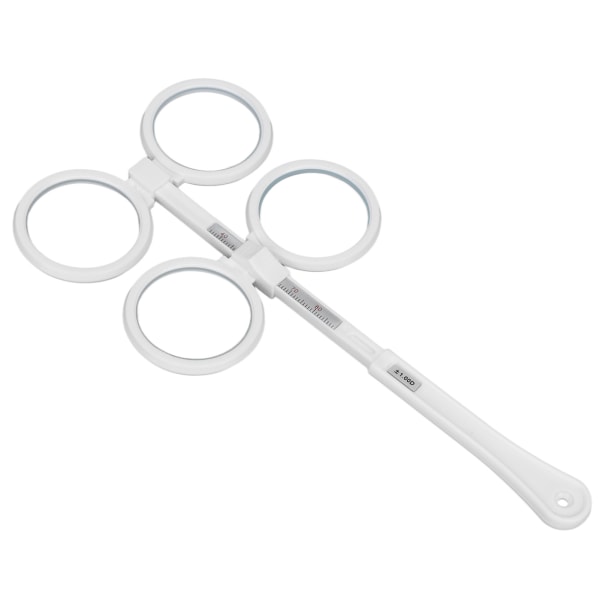 Optisk Flipper Plast Justerbar Optometri Flip Lens Instrument med Vision Test Card for Amblyopia White ±1,0 D.
