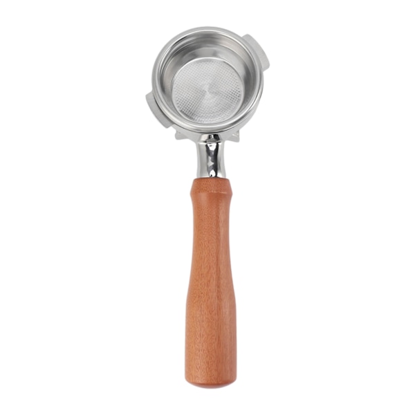 58 mm portafilter i rostfritt stål med 2 öron, avtagbar filterhållare, portafilter med trähandtag, dubbla pip för Nuova kaffemaskin, stil 4