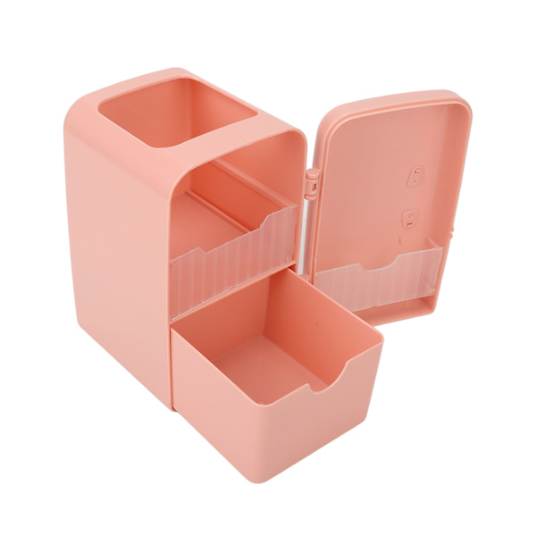 Makeup Børste Opbevaringsboks Mini Plast Kosmetik Vat Container Køleskabsform