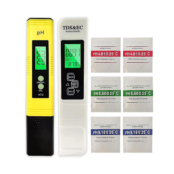 4 i 1 TDS PH-måler, EC Temperaturmåler, til Drikkevand fra Vandhane, Digital PH Pen Lab PH Tester-B7