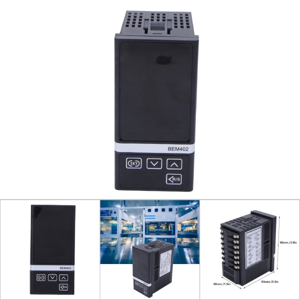 Temperaturkontroller K type LED digitalt display RELAy SSR utgang 0-400℃ 180-240VAC-1 stk.