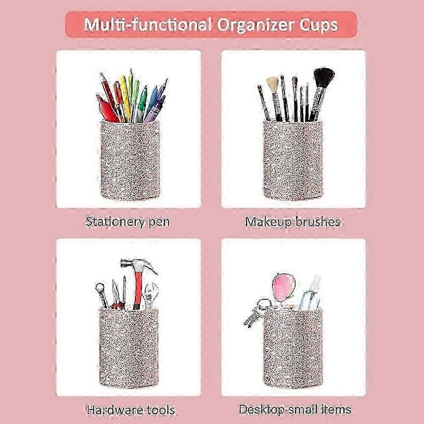 Multifunktionel Makeupbørste Opbevaringskop til Husholdningen (Pink) 1 Styk
