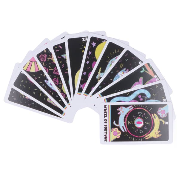 78 kort The Weird Cat Tarot Spådom Skæbne Forudsigelse Underholdning Kort Bordspil