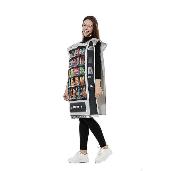 Sjov Vending Machine Kostume Til Voksne Halloween Cosplay Karneval Performance Kostumer One Size