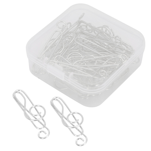 20 st Musiknot Gems Musikpärm Form Kreativitet Modellering Metall HantverksmaterialSilver