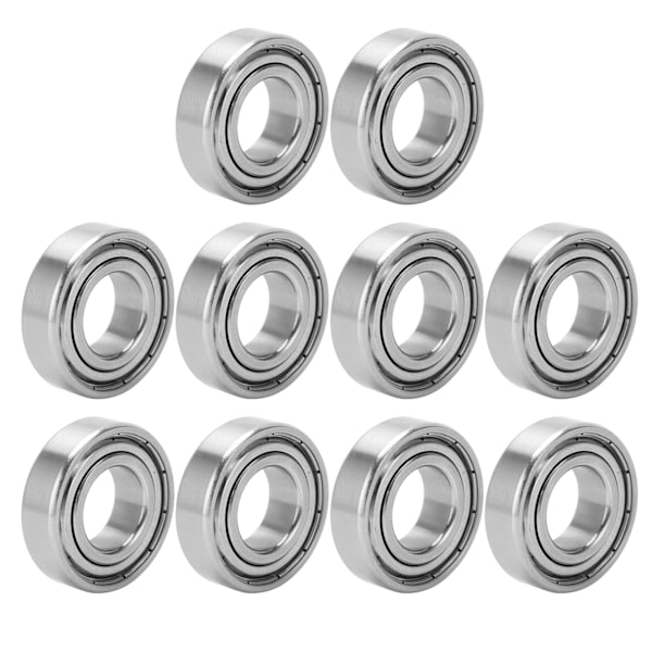 10 stk. kuglelejer i rustfrit stål med 17 mm indvendig diameter ruller erstatning til maskine