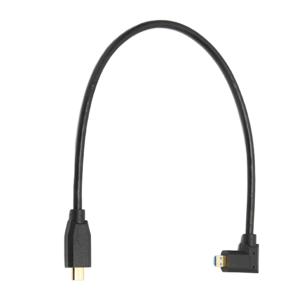 8K 60Hz Micro HD Multimedia Interface-kabel Højre Albue Micro HD Multimedia Interface Han til Han Kabel OD4.0mm