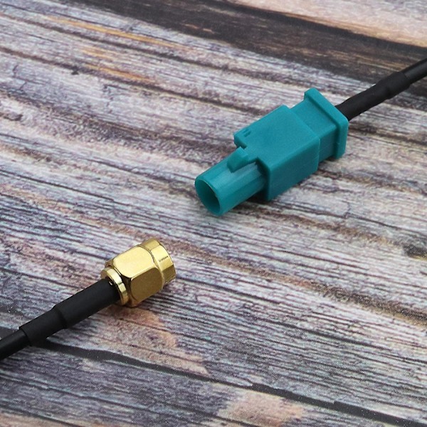 2-pack Universal Fakra Z till SMA Hanadapterkabel för GSM Bilantenn GPS DAB TV Biltillbehör 15cm