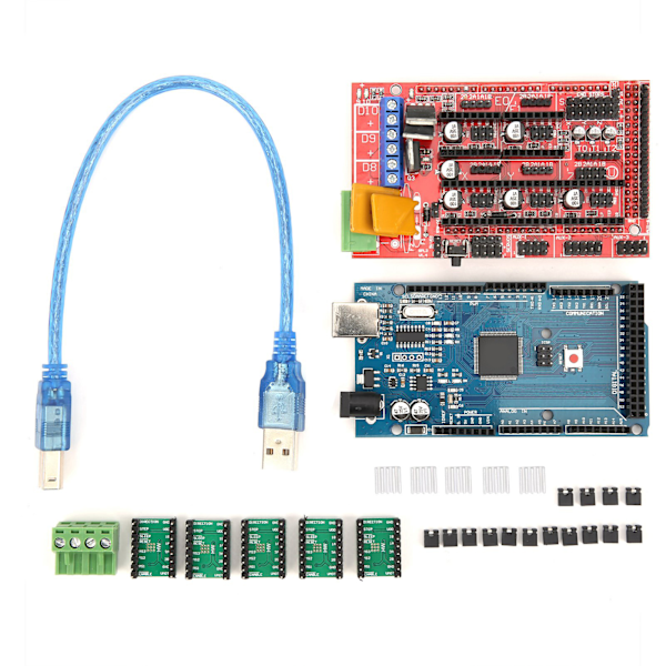 3D-printertilbehør LCD-kontrolkort A4988-modul aluminiumblokterminal gør det selv-driver