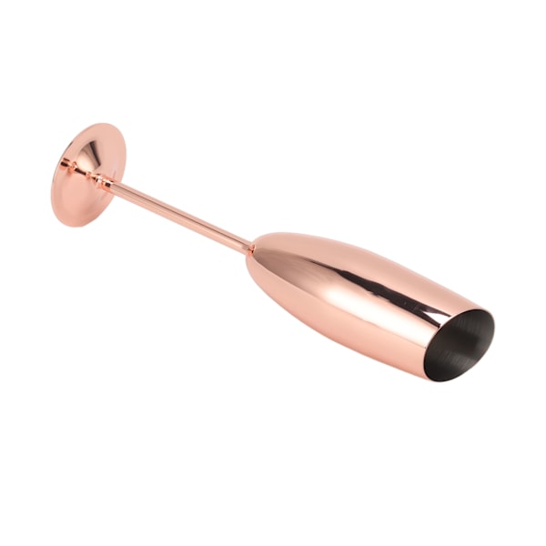 Metallbeger Rustfritt Misfargingsbestandig Skråkant Munn Rustfritt Stål Champagne Glass for Feiring Fest Hjem Kobberbelagt