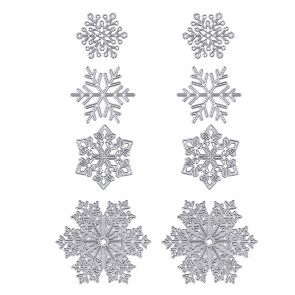 2 Set Metallskärningsform Stencil DIY Prägling Kolstål Papperskärmningskortmall