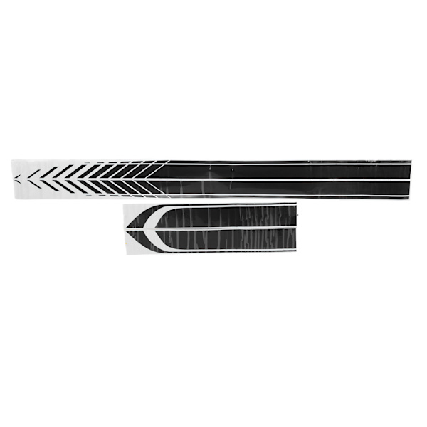 4PCS Bildekal Universal Lätt Bärbar Vattentät DIY Bilsida Karosstillbehör Svart
