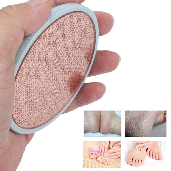Nano Glass Foot File Grinder Bærbar Død Hud Foot Callus Remover Pedikyr Verktøy Blå