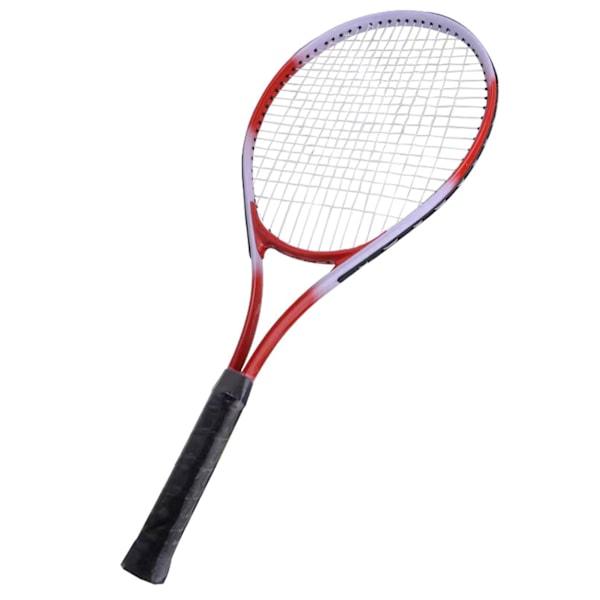 27 tommers tennisracket, enkelt tennisracket, nybegynnerkonkurransetreningssett med bæreveske for voksne, studenter, kvinner og menn, rød
