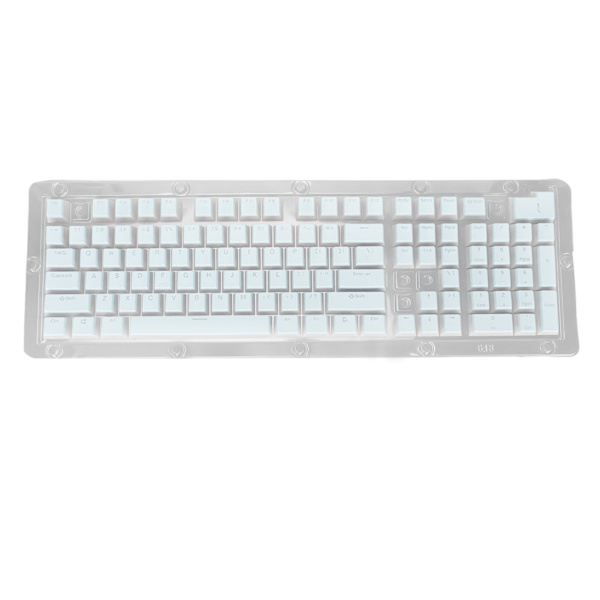 PBT tastaturer Højt lavt layout Dobbeltlag 2 farve 108 taster Mekaniske tastaturer til 61 87 104 108 tastaturer Blå