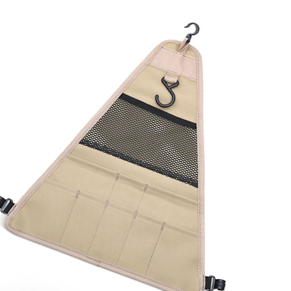 Camping hængende stativ med kroge Foldbar aluminiumlegering bærbar stand hylde tøjstativ lille størrelse trekantform