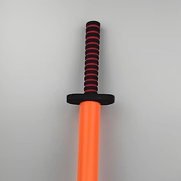 Øvelsessværd Børns Sparring Træningssværd Stick Praktisk Kampsport Træningsværktøj Orange