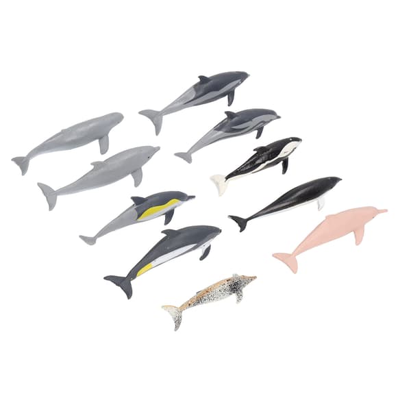 10 stk. Delfin Model Legetøj Børns Leg Simulation Ocean Dyr Figurer Statisk Ornament