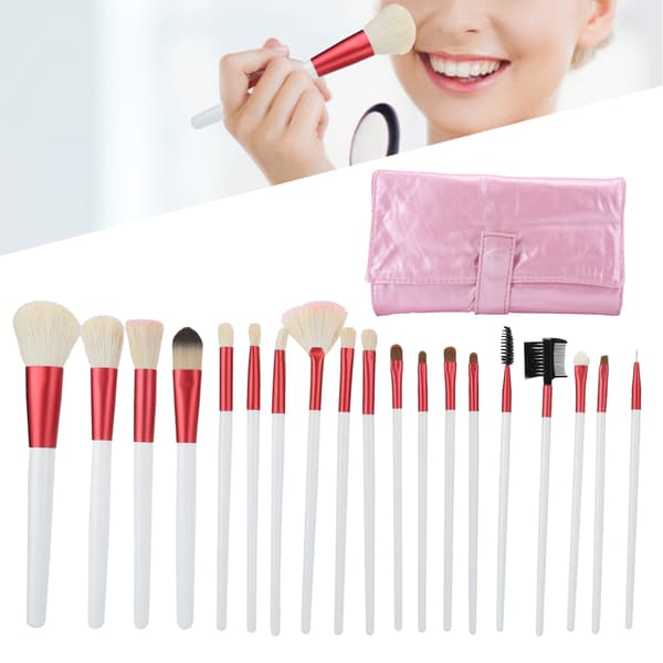 20 st sminkborstar set foundation rouge puder concealers ögonskuggor kosmetiska borstar