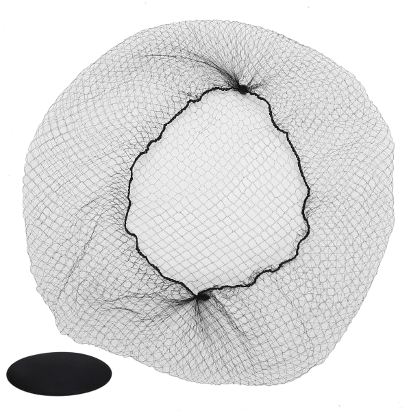 144 st Hårnät Nylon Engångsperuk Cap Andas hår Mesh Net för Hemsalong Svart
