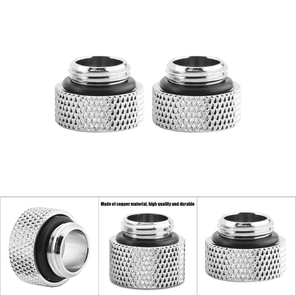 2 stk. vandkøling G1/4 han til hun forlængerfitting adapter skruesæde (7 mm)