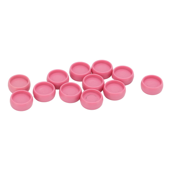 12 st Plastbindningsringar 10mm Bärbar DIY T-typ Svamphålspaket Plastbindningsringtillbehör RingLjusrosa