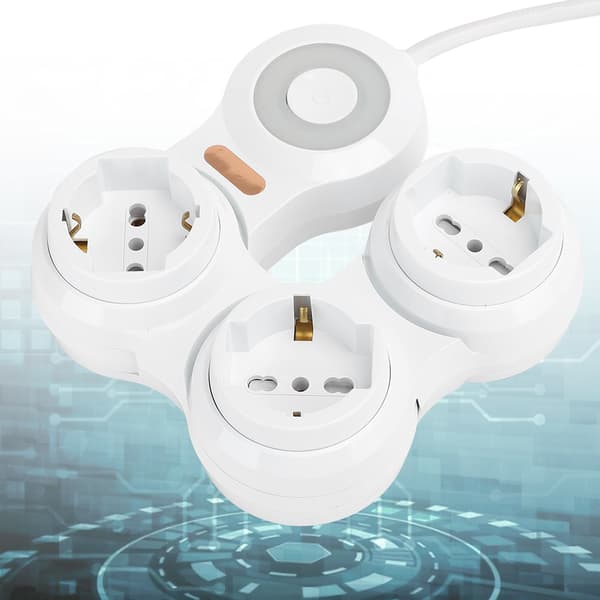 Strømuttak Deformasjon 3 Konkav Jack 10A Elektrisk Tilbehør EU-plugg 220V-250V