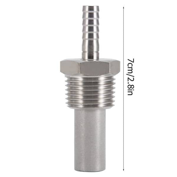 1/2\" MPT Oxygensten 1/4' Barb Inline Karbonering Beluftning Hjemmebryggersten (0,5 Mikron)