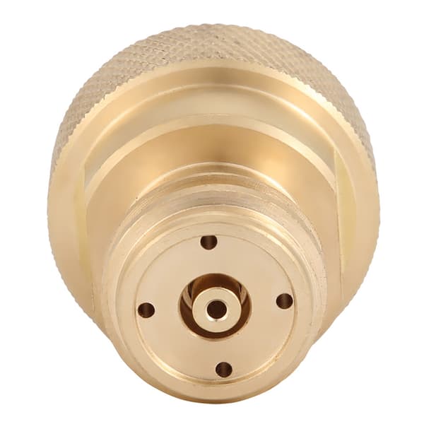 CO2-adapter i messing, erstatning for tankbeholderkonvertering (gull)
