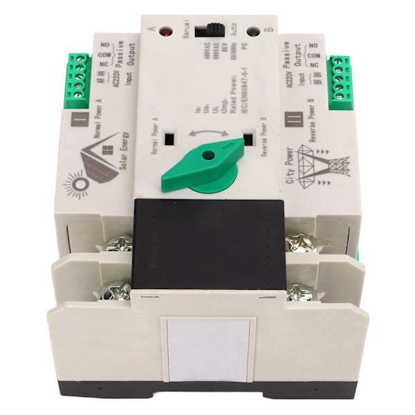 Kaksoistehoinen automaattinen siirtokytkin 2P millisekunnin piirin nopea ohjain PV-tyyppi AC220V 80A