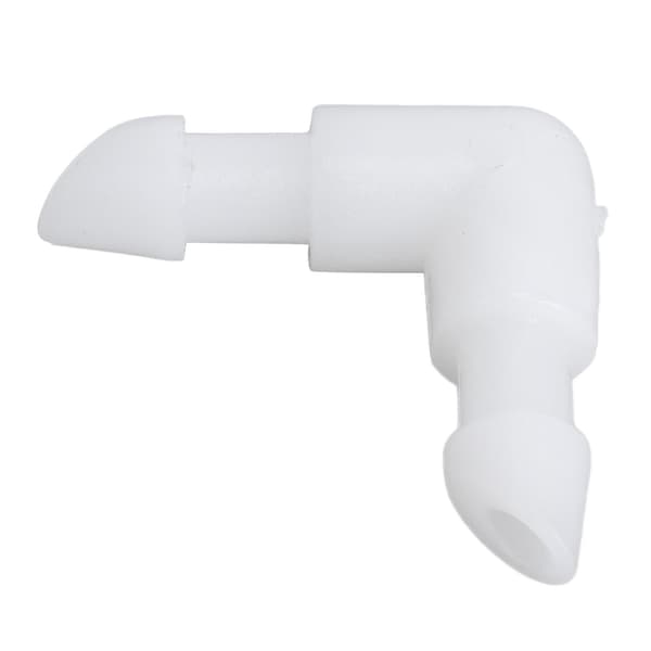 Armbågsslangkoppling 90 Graders L-formad Barb PE Lika Diameter Röranslutning Adapter 4.2mm / 0.17in
