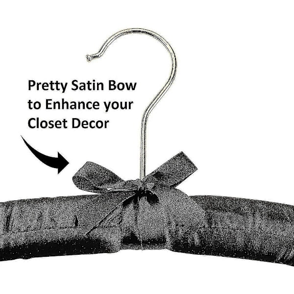 Satin Vadderade Galgar med Guldkrokar - 38 cm - Perfekt för Bröllopsklänningar, Kläder, Jackor, Kostymer