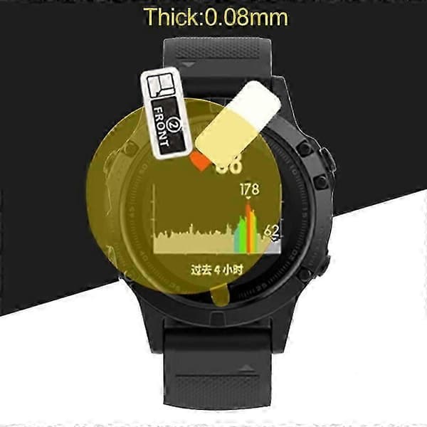 3 kpl särkymätön TPU-näytönsuoja Fenix 5/5 Plus/5S/5S Plus/5X JIKAIX 3pcs for Garmin Fenix5 Plus