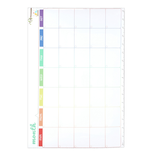 Återanvändbar magnetisk måltidsplanerare med whiteboard-schema och penna, torr radering för kylskåp