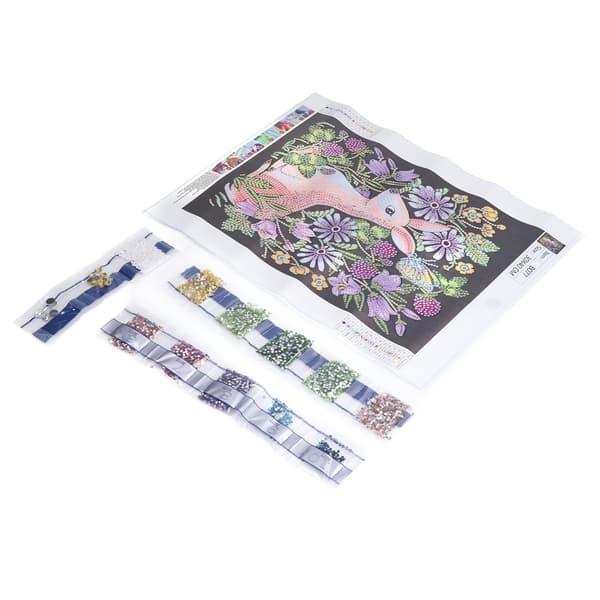 Diamantmålning DIY Hjortformad Canvas Strassmålning Dekorativ Målningssats