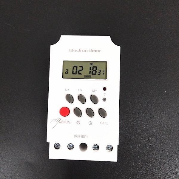 Mikrodator 1Min till 168H Programmerbar Timer Energibesparande 0.5s Fel Digital Tidsbrytare för Industriella Applikationer, 220V