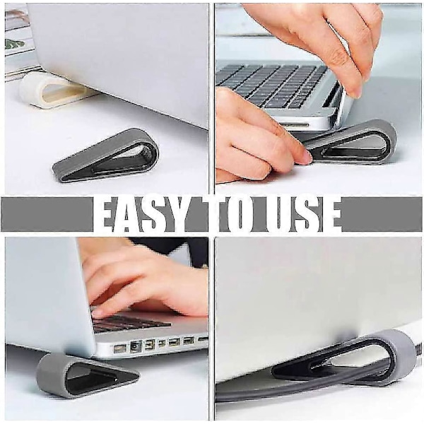 Laptopställ Dator Notebook Tangentbordsställ, Kompakta och Lätta Halkfria Silikonstöd Bärbara Bordsstativ för Hemmakontor Daglig Användning