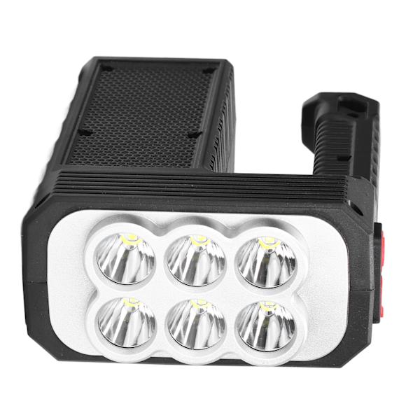 6LED ficklampa multifunktionell handlampa USB-laddning 4-läges vattentät ficklampa för utomhuscamping